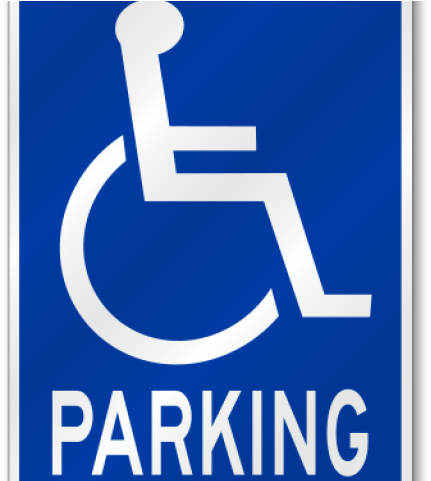 Handicap Parking Sign - Handicap Sign Clipart (640x480), Png Download