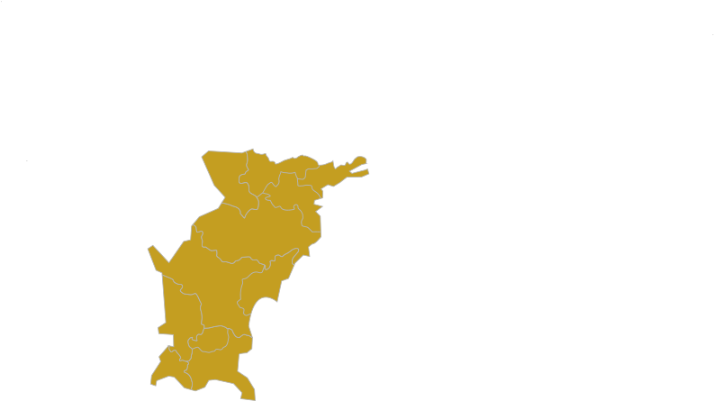 West - Map Of Kochi Clipart (1440x460), Png Download