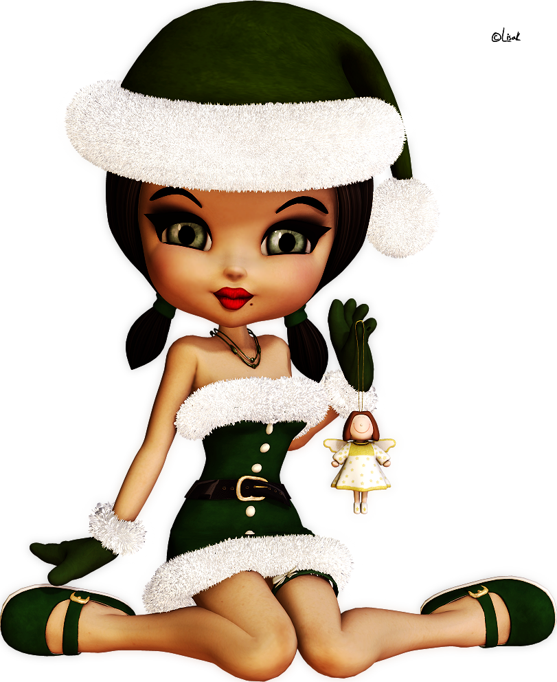 Elfen Clipart Lazy - Fairy Elf Dolls Christmas - Png Download (811x992), Png Download