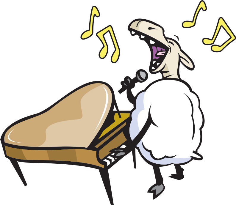 All About Cloning - Sheep Singing Clipart (800x700), Png Download