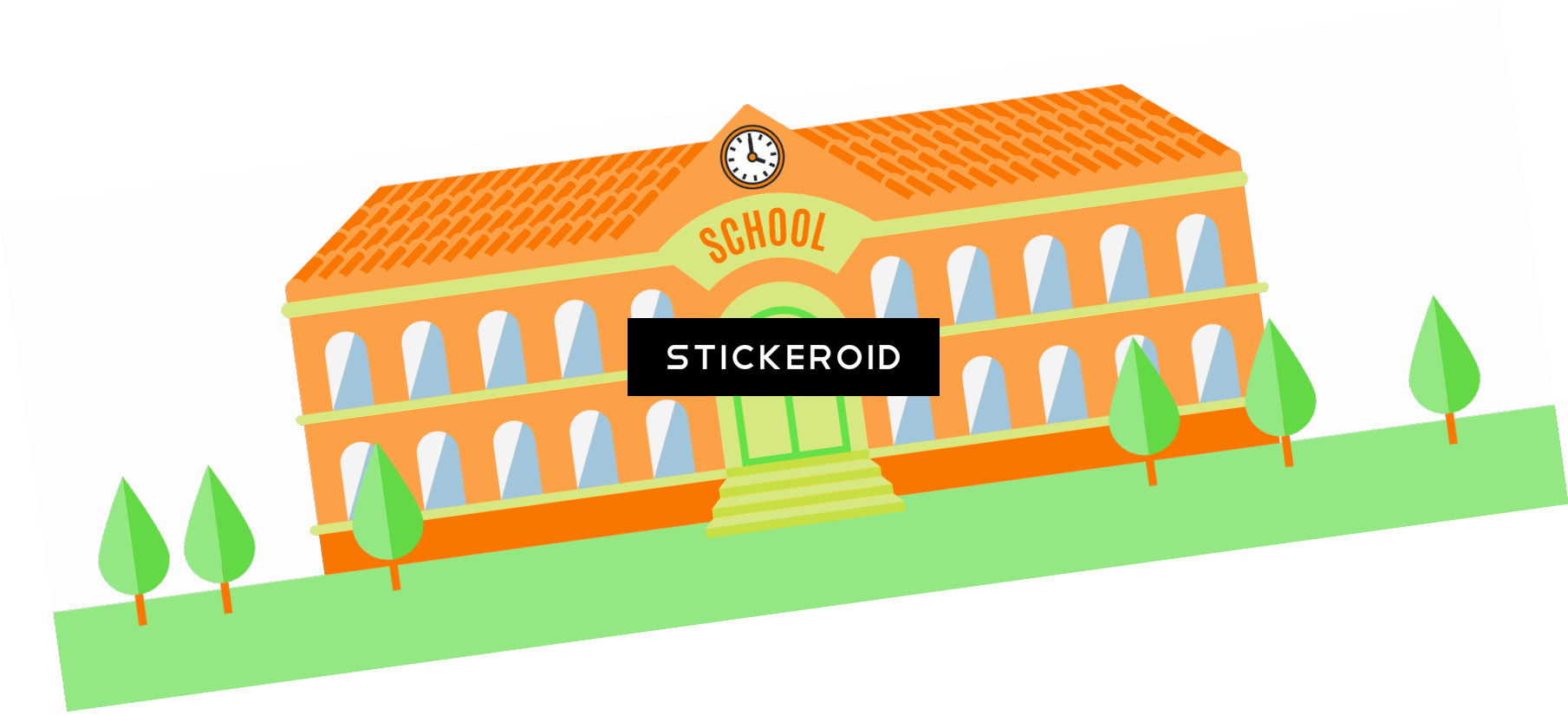 Mametchi Going To School - Illustration Clipart (1809x825), Png Download