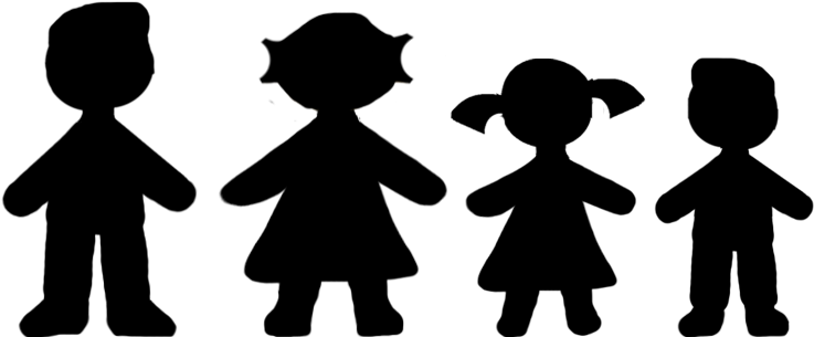 Necklace With Your Family Figures On Platinum Or Gold - Holding Hands Clipart (1000x1000), Png Download