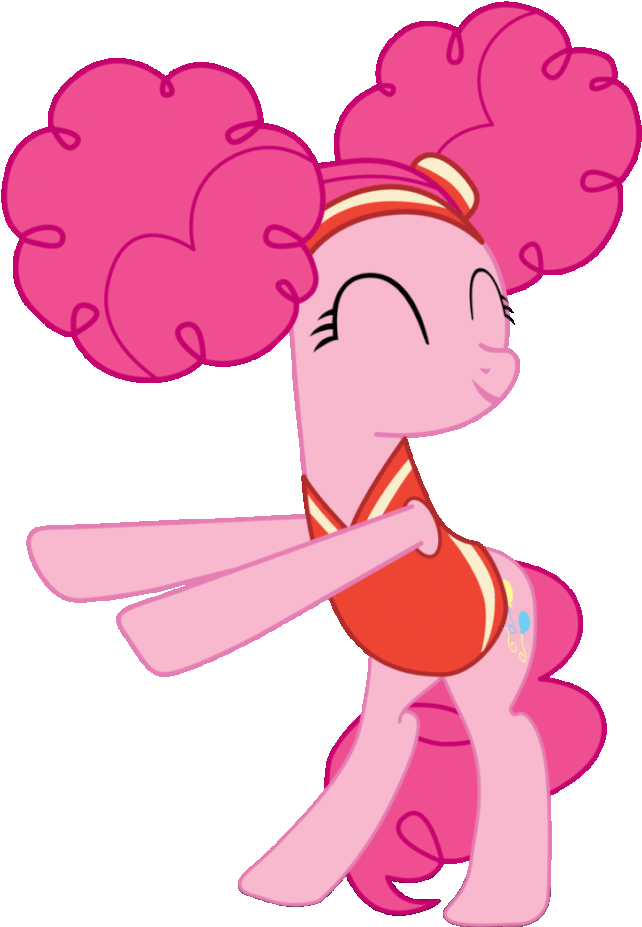 Alternate Hairstyle, Animated, Artist - Pinkie Pie Dancing Gif Clipart (1024x1024), Png Download