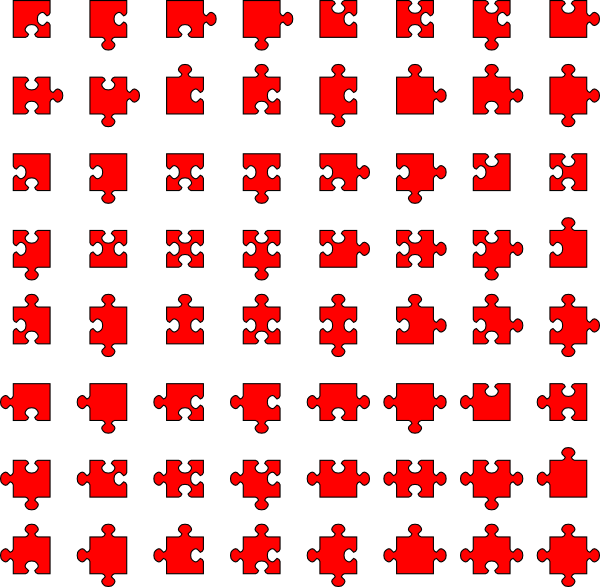 Jigsaw Puzzle Frame Clip Art At Clker - Piece De Puzzle Tattoo - Png Download (600x587), Png Download