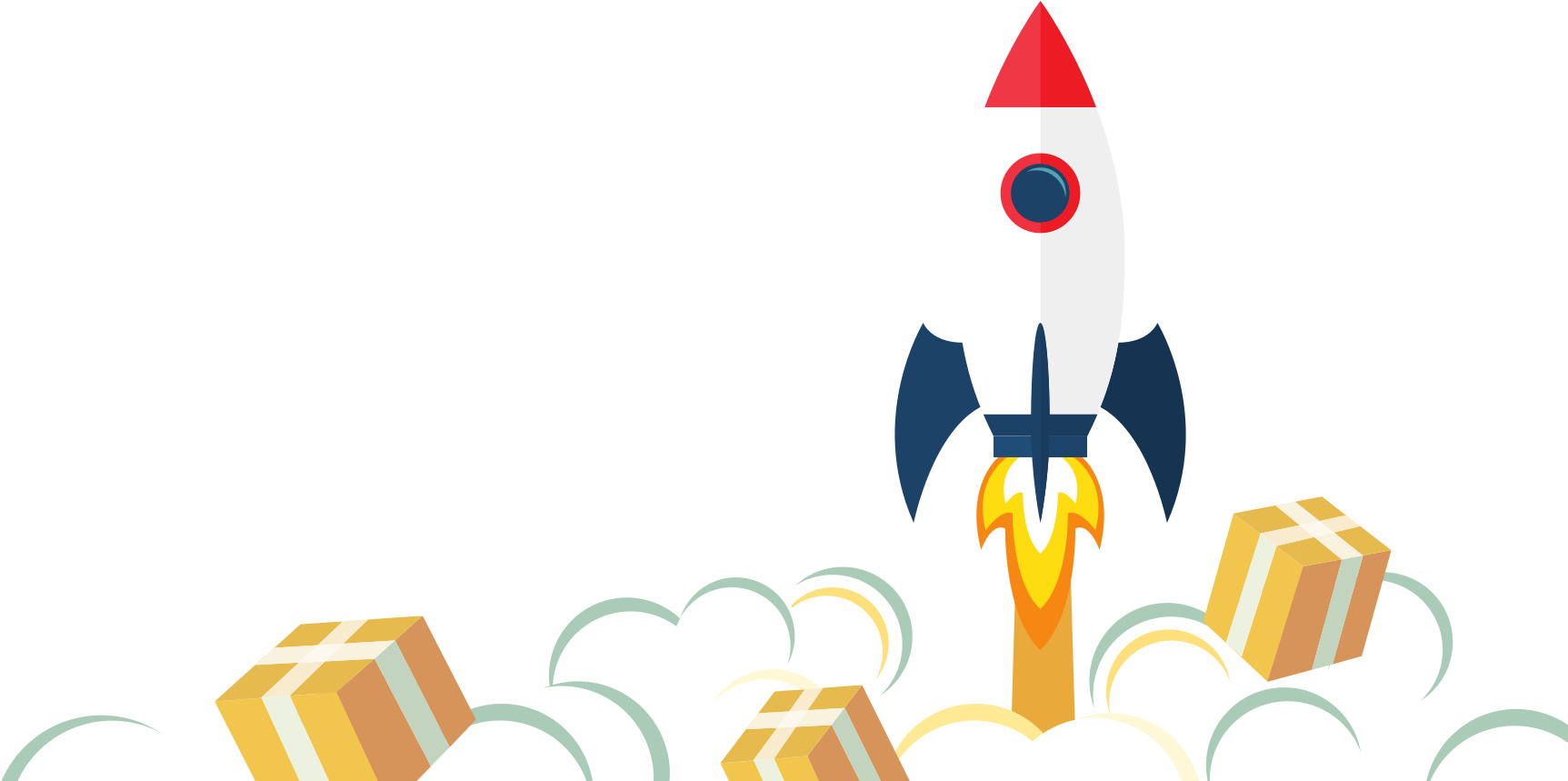 Sendfx® Rocket Fuel For Power Shipping & Fulfillment - Illustration Clipart (1733x858), Png Download