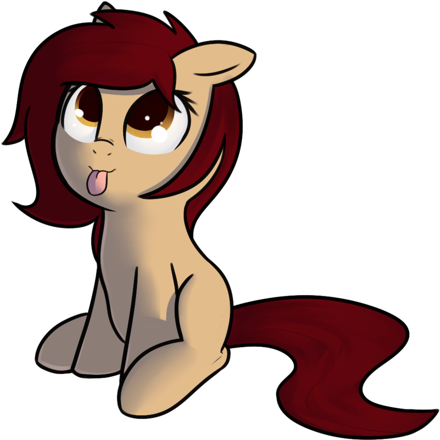 #1568859 - - 3, Artist - Neuro, Blank Flank, Blep, - Cartoon Clipart (1047x1024), Png Download