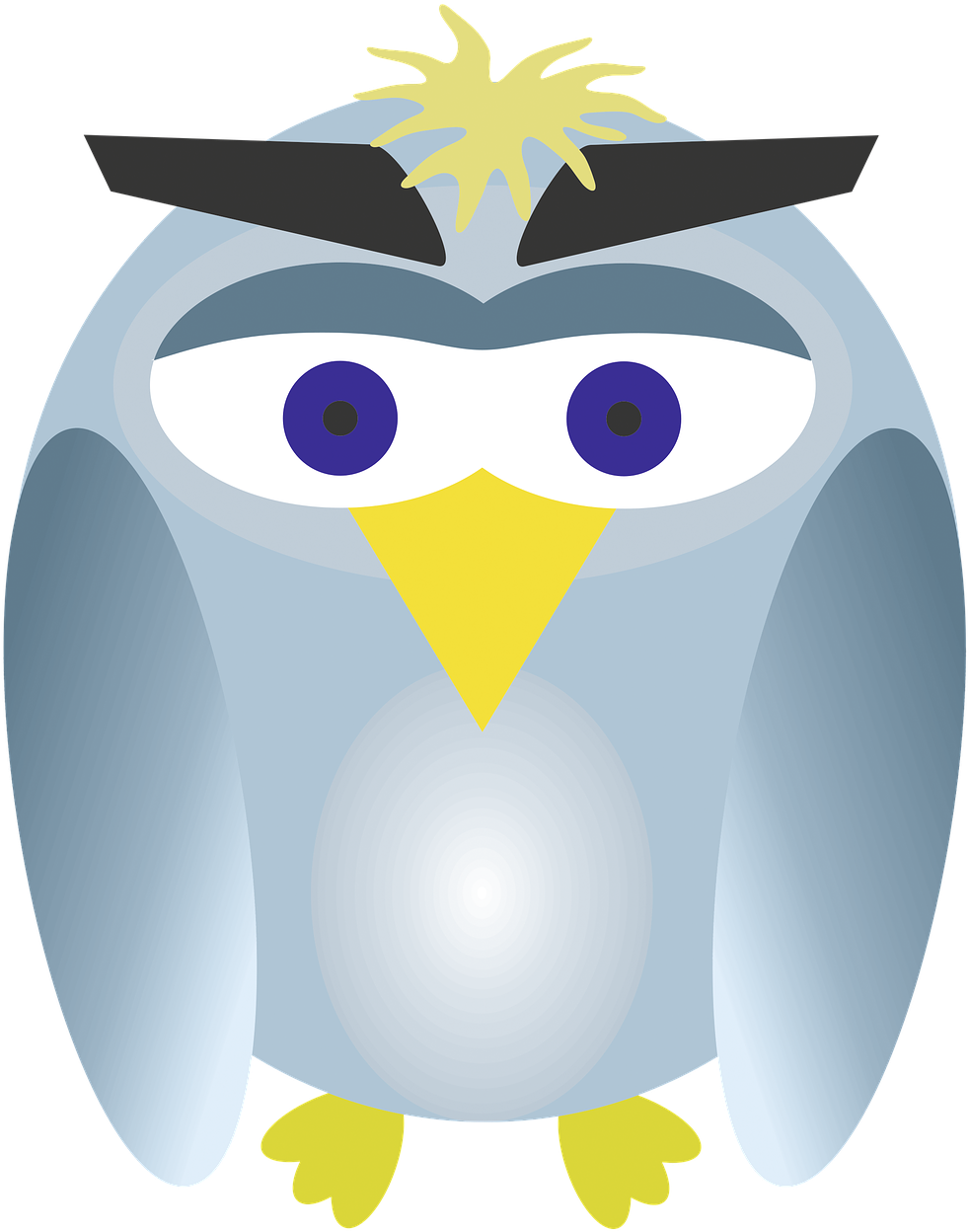 Bird Figure Cute - Bird Clipart (995x1280), Png Download