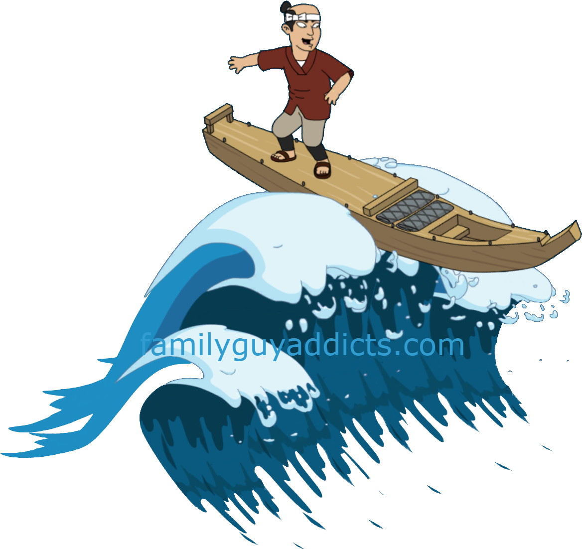 Surging-tsunami - Illustration Clipart (1180x1130), Png Download