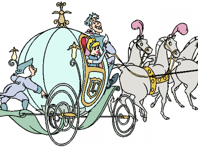 Cinderella Clipart Chariot - Cinderella Pumpkin Carriage Cartoon - Png Download (640x480), Png Download