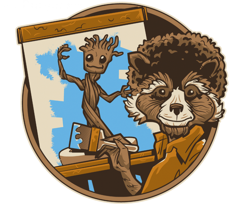 Happy Little Tree Clipart (799x706), Png Download