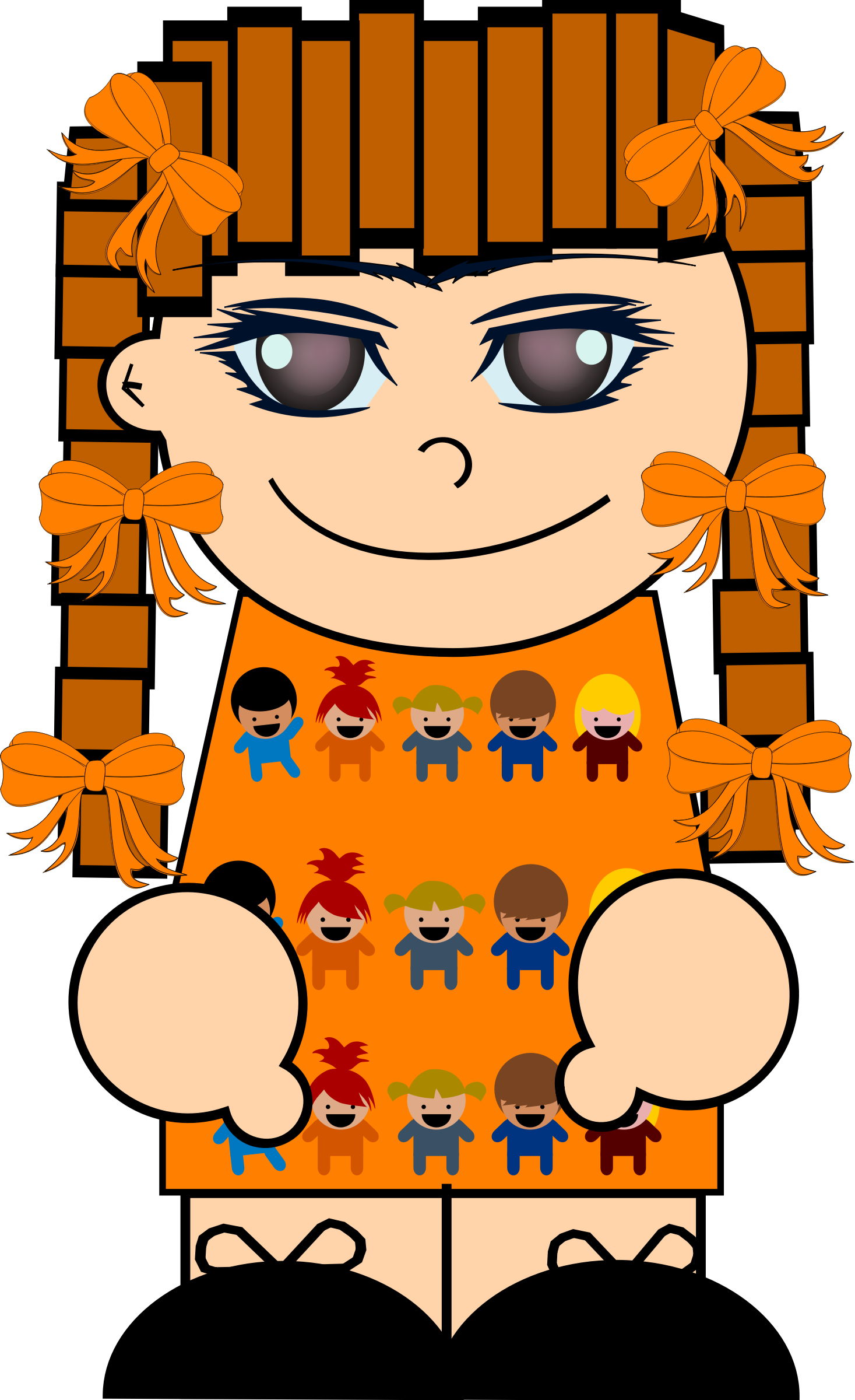 Big Image - Girl Clipart (1467x2400), Png Download