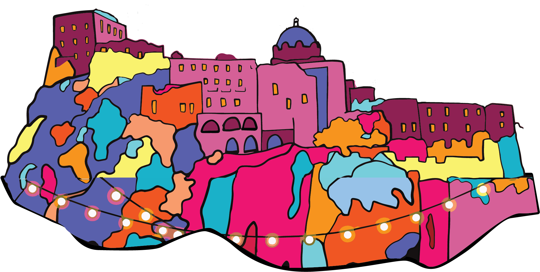 The Island Of Ischia, Italy Clipart (2345x1212), Png Download