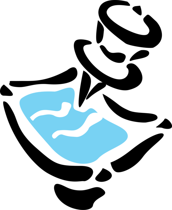 Vector Illustration Of Push Pin Or Thumb Tack Fastens Clipart (573x700), Png Download