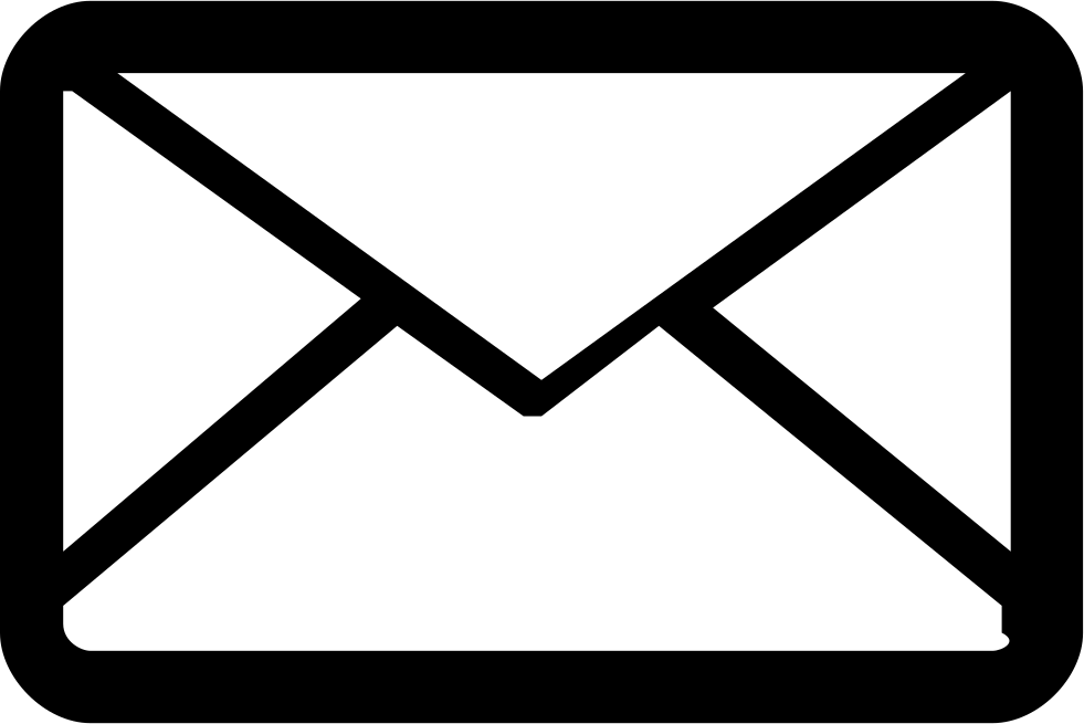 E Letter Envelope Postal Comments - Icone Email Preto Png Clipart (980x722), Png Download