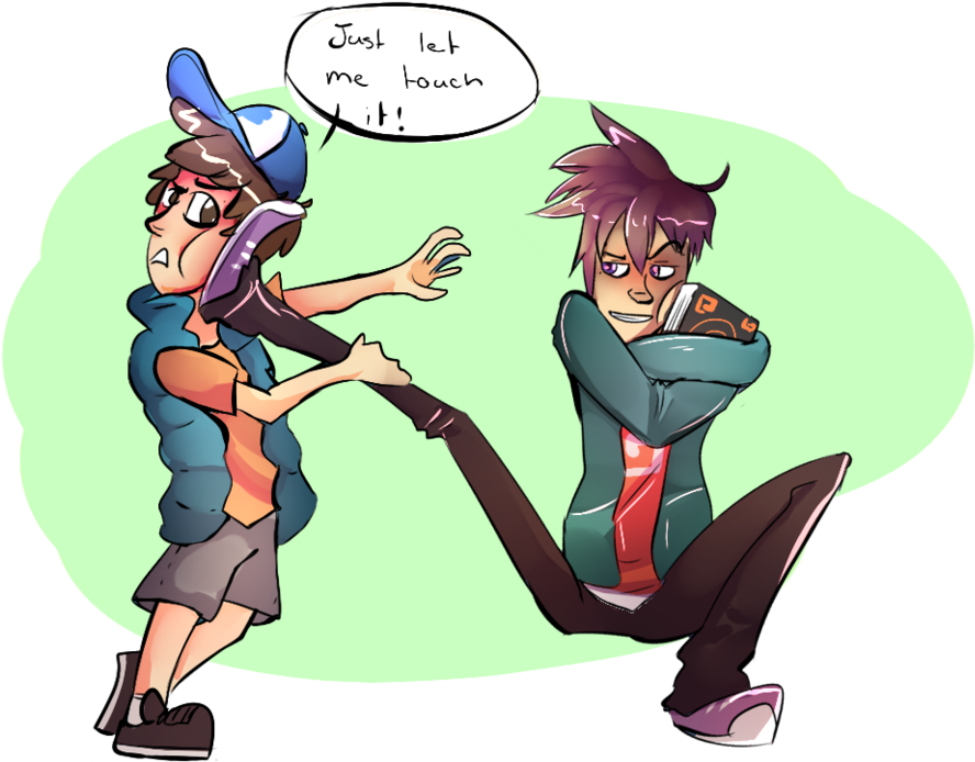 Ninja Falls By Flaming Picture Black And White - Cartoon Clipart (975x819), Png Download