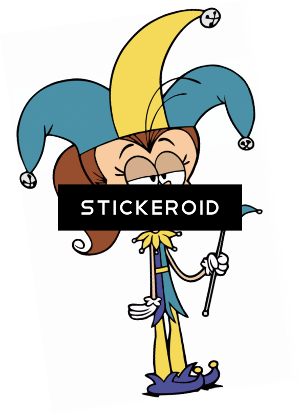 Jester People - Loud House Luan Jester Clipart (586x810), Png Download