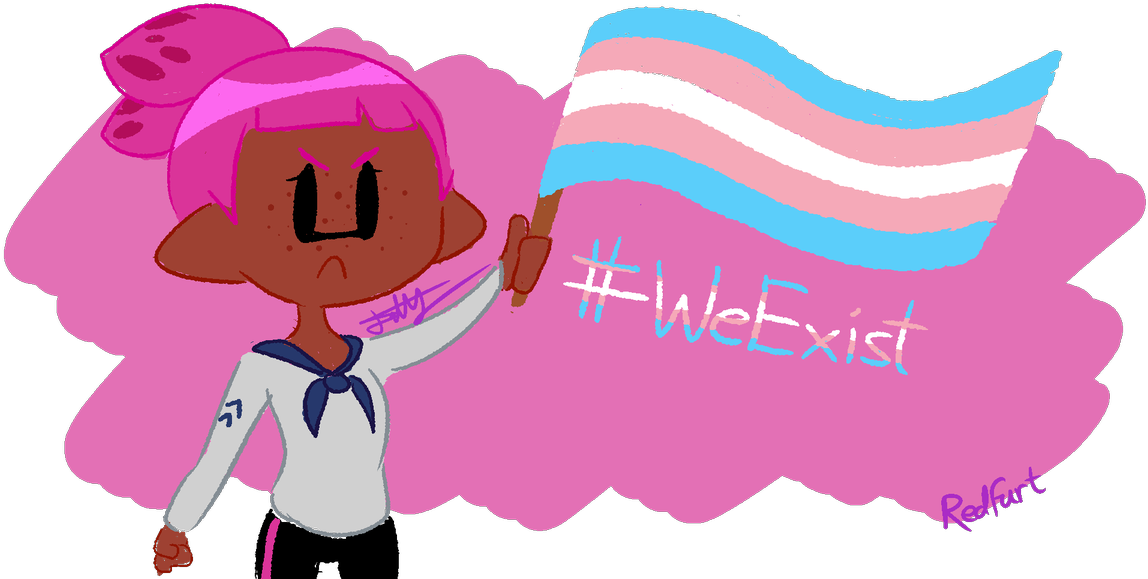 While I Am Not Trans Myself, I Do Wholeheartedly Support - Cartoon Clipart (1200x600), Png Download