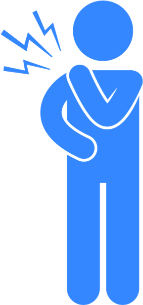 Stick Figure Back Pain Clipart (612x612), Png Download