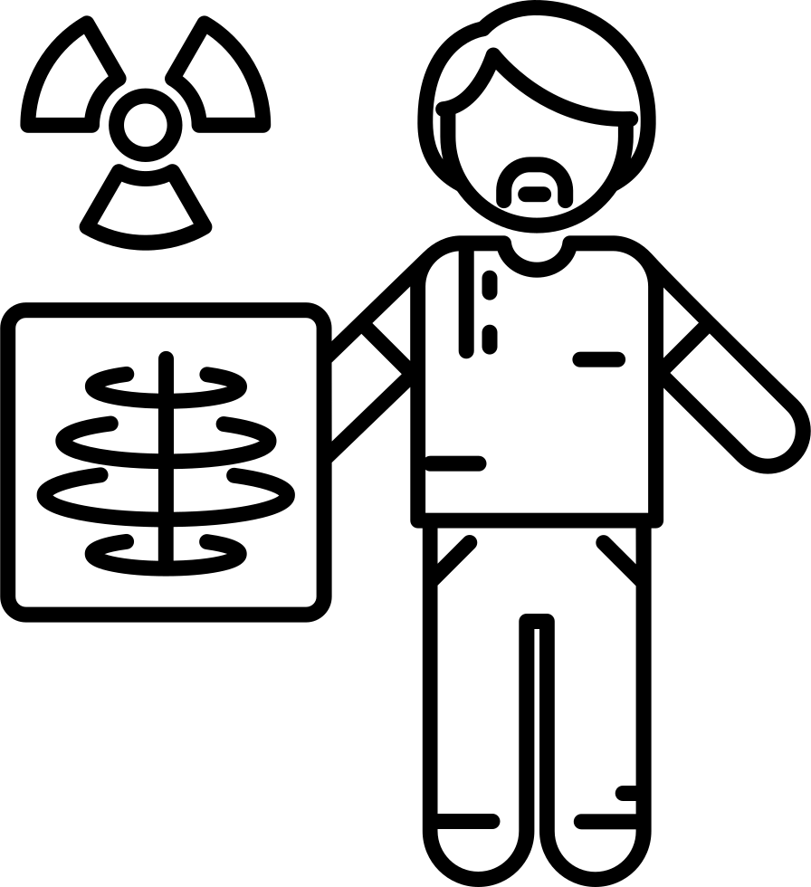 Radiologist Working Comments - Icono Radiologo Clipart (896x980), Png Download
