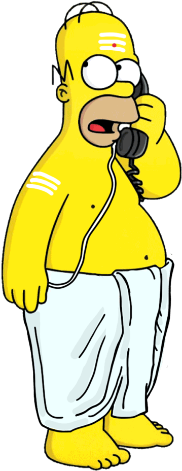 Bart Simpson Clipart Indian - Homer Simpson - Png Download (600x990), Png Download