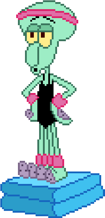 99 Images About Editting 📎 On We Heart It - Animated Squidward Dance Meme Clipart (500x789), Png Download