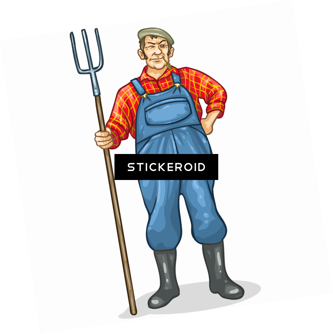 Farmer - Cartoon Clipart (1155x1156), Png Download