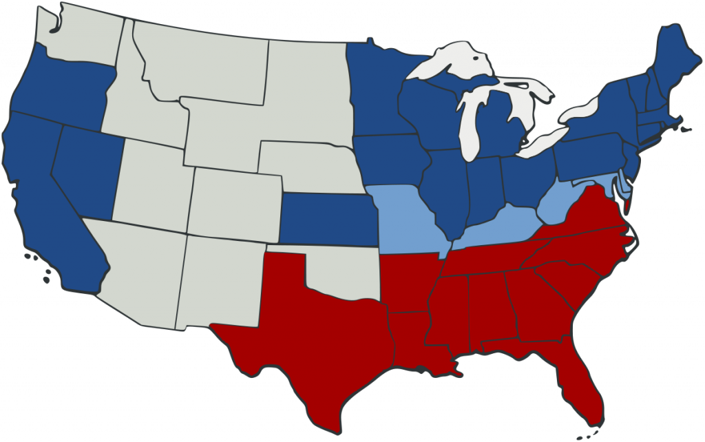 Union American Civil War Wikipedia And Map Us During - Us Civil War Map Clipart (1024x642), Png Download