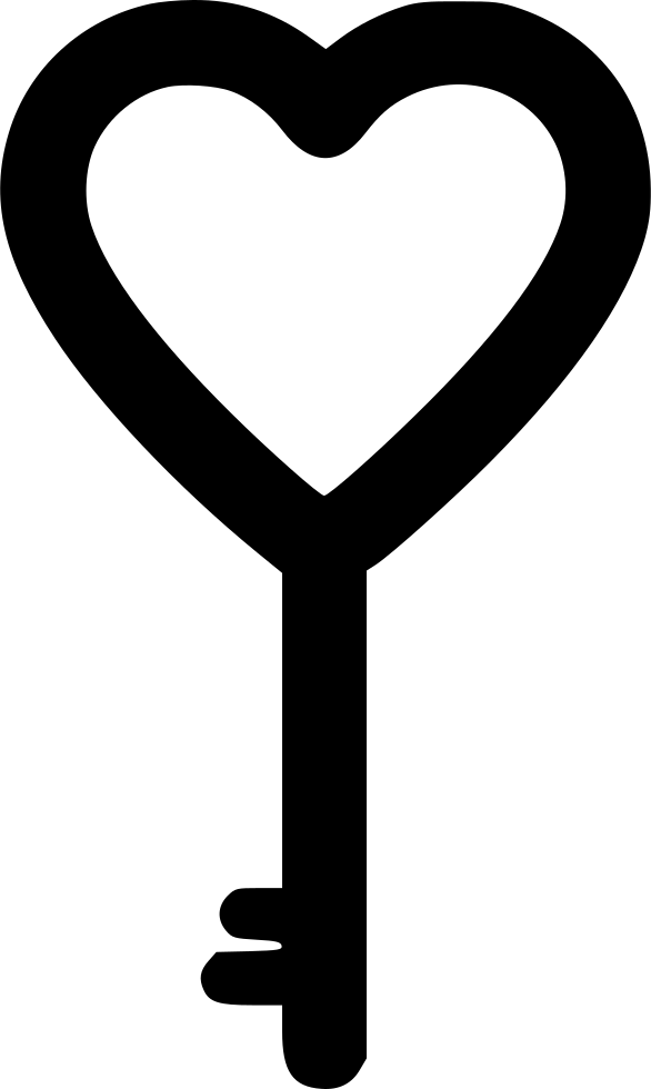 Day Key Heart Comments - Church Key Clipart (586x980), Png Download