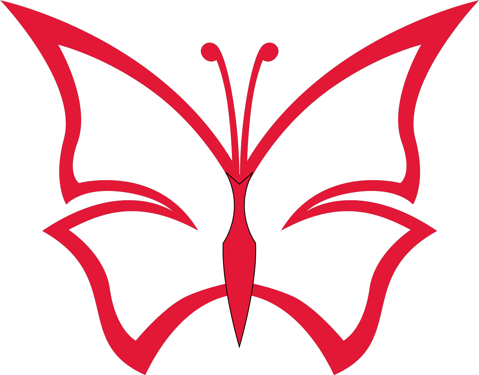 Clip Art Butterfly Black And White - Png Download (920x720), Png Download