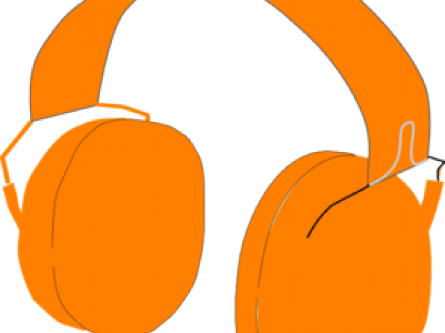 Headphone Clipart Orange - Headphones - Png Download (640x480), Png Download