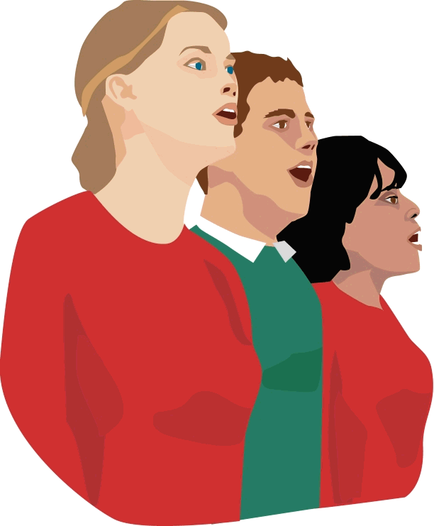 Christmas Youth Choir Youth Choir Clipart - Perhimpunan Clip Art - Png Download (612x741), Png Download