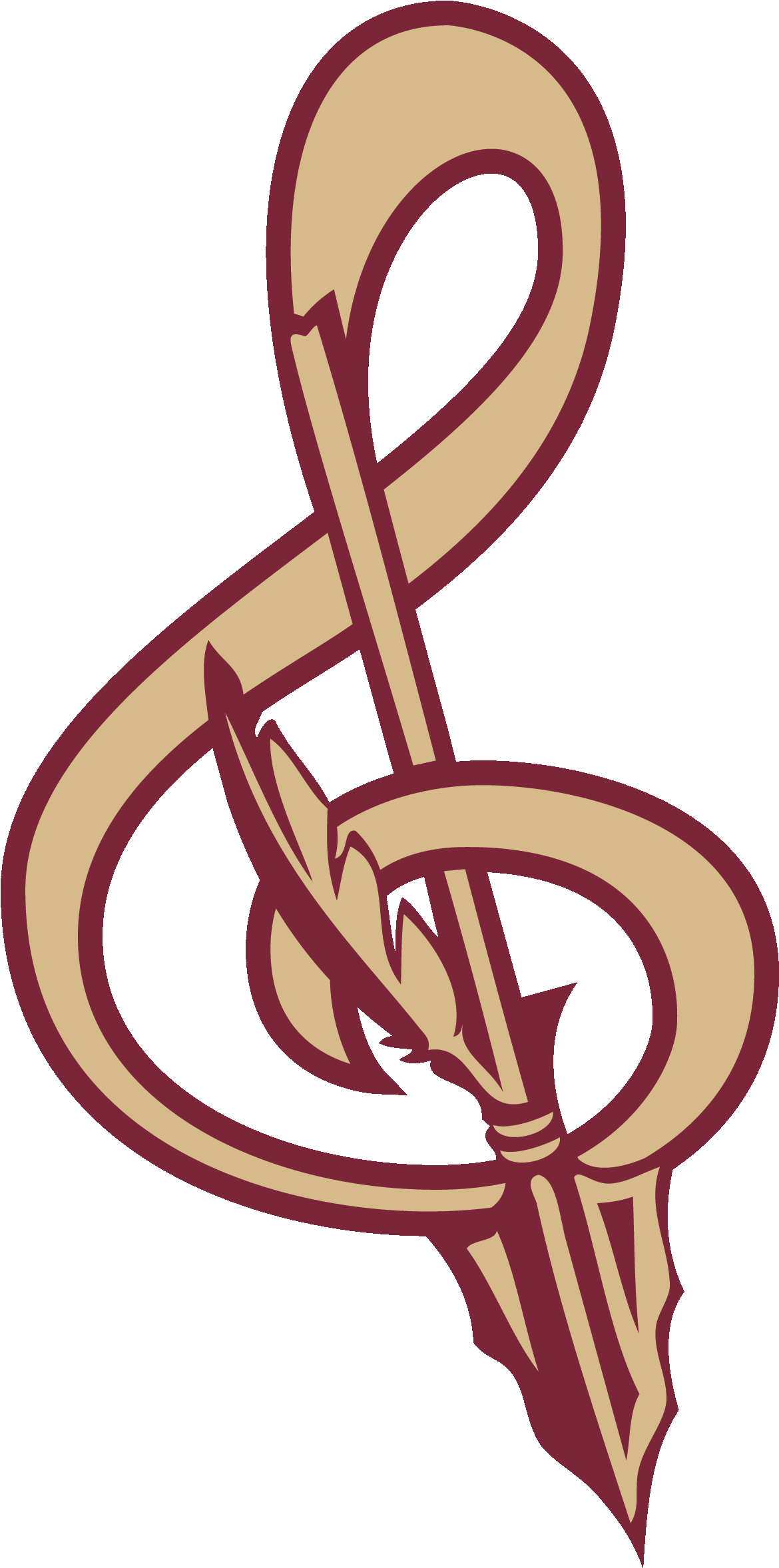 Rudd Middle School Band - Fsu Spear Clipart (1269x2455), Png Download