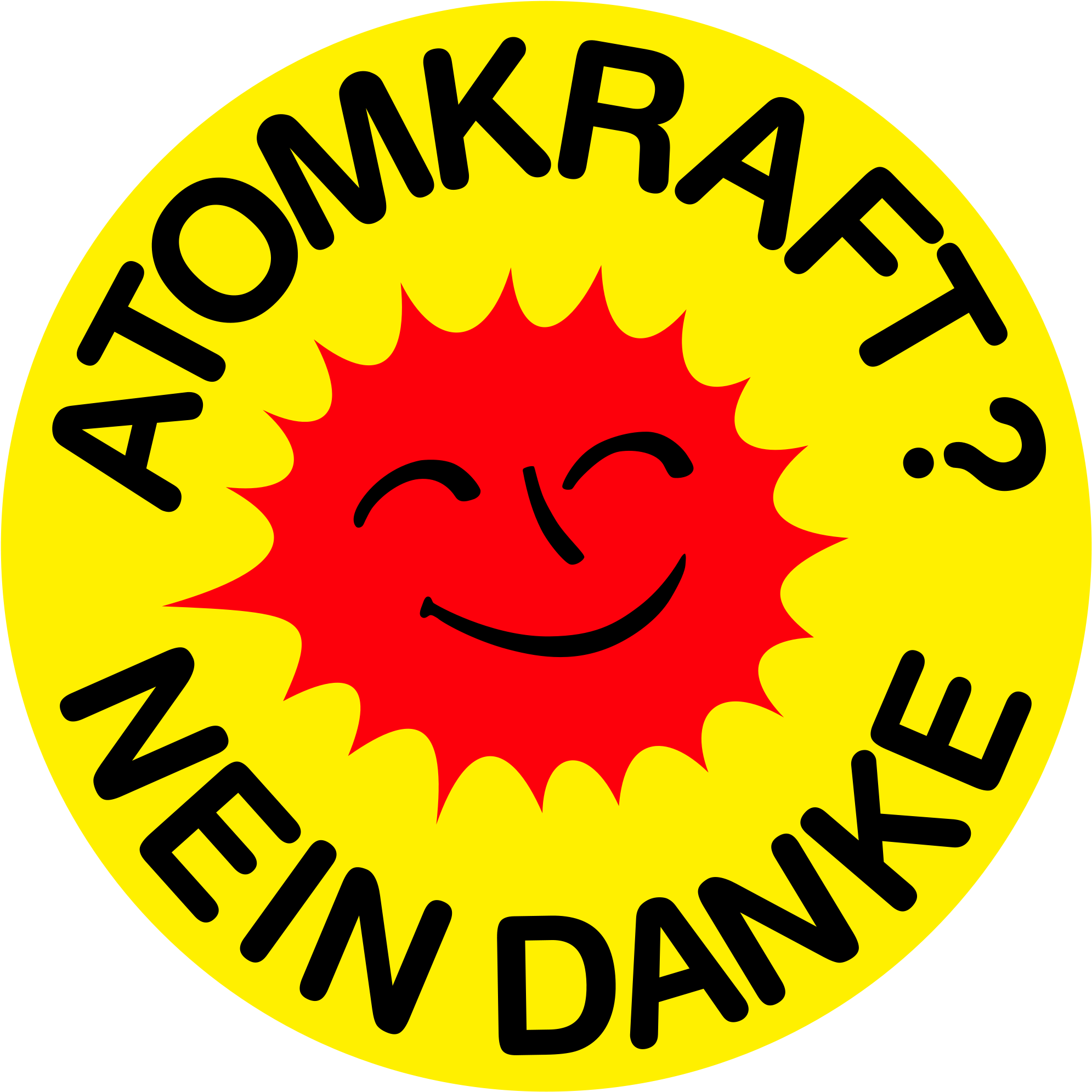 Many Millions Of Human Souls, Are Overwhelmed Positively - Atomkraft? Nein, Danke! Clipart (800x800), Png Download