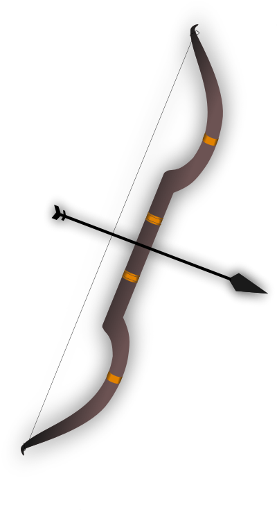 Bow And Arrow - Sword In Mahabharat Clipart (800x800), Png Download