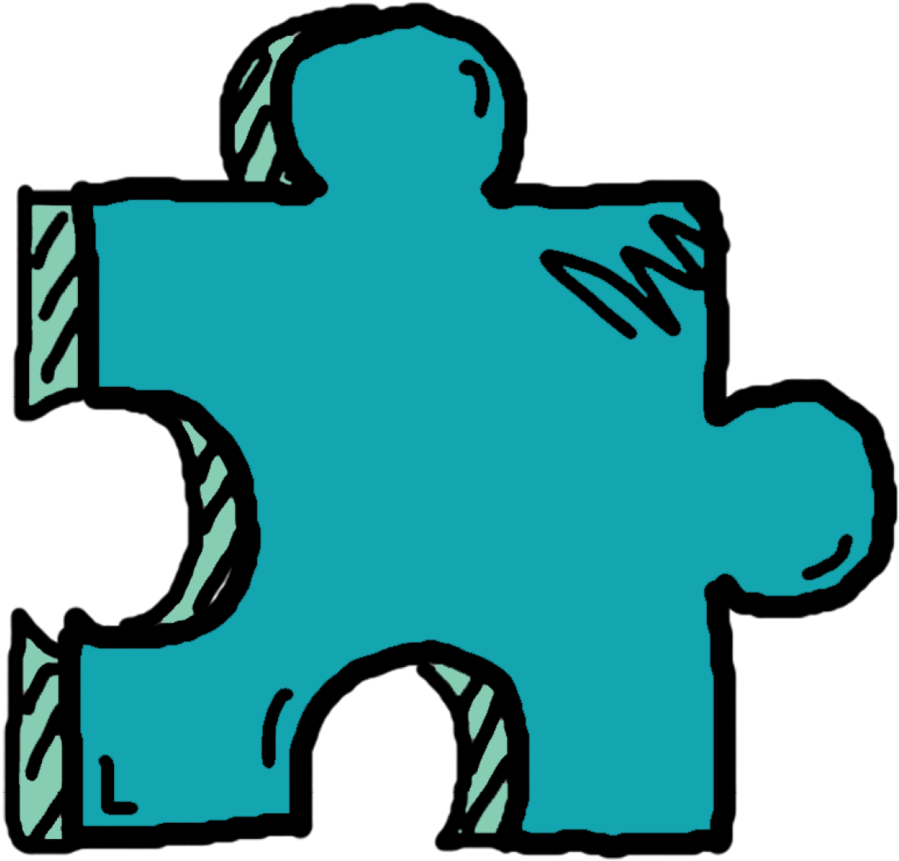 Dark Blue Puzzle Piece - Sonoma Blue Puzzle Piece Lapel Pin Clipart (1000x1000), Png Download