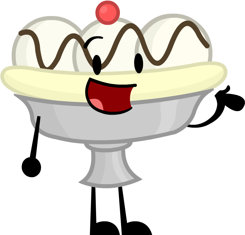 Banana Split - Portable Network Graphics Clipart (843x810), Png Download