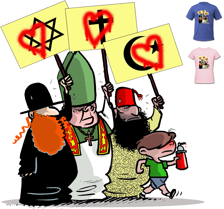 0815-121224 Religion - Religion Cartoon Png Clipart (738x703), Png Download