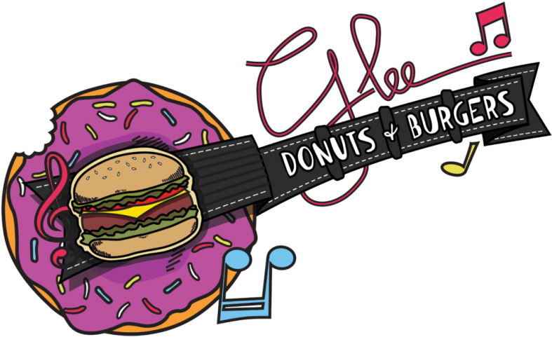 In 2015, Glee Donuts & Burgers Joined The Fountain - Glee Donuts And Burgers Clipart (800x487), Png Download