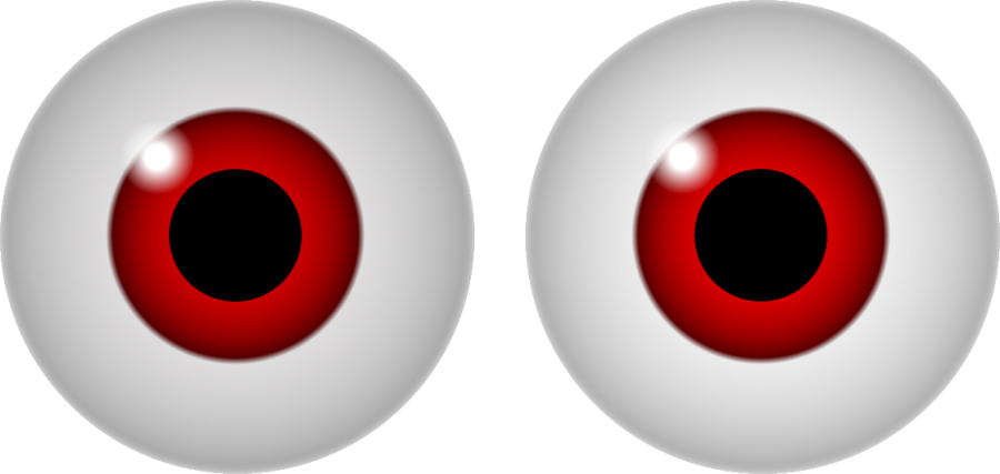 See Eyes Clipart Collection - Red Eye Clipart Png Transparent Png (900x427), Png Download