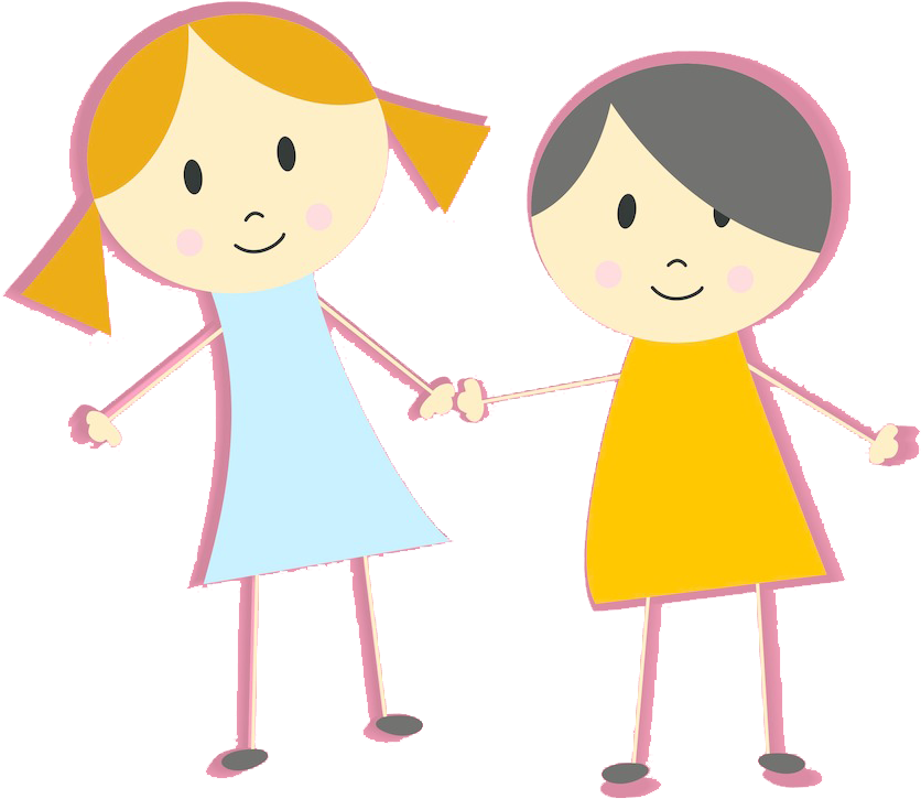 Cartoon U Bu Cb Friendship Transprent Ubucb - Friends Cartoon Transparent Clipart (1024x1024), Png Download