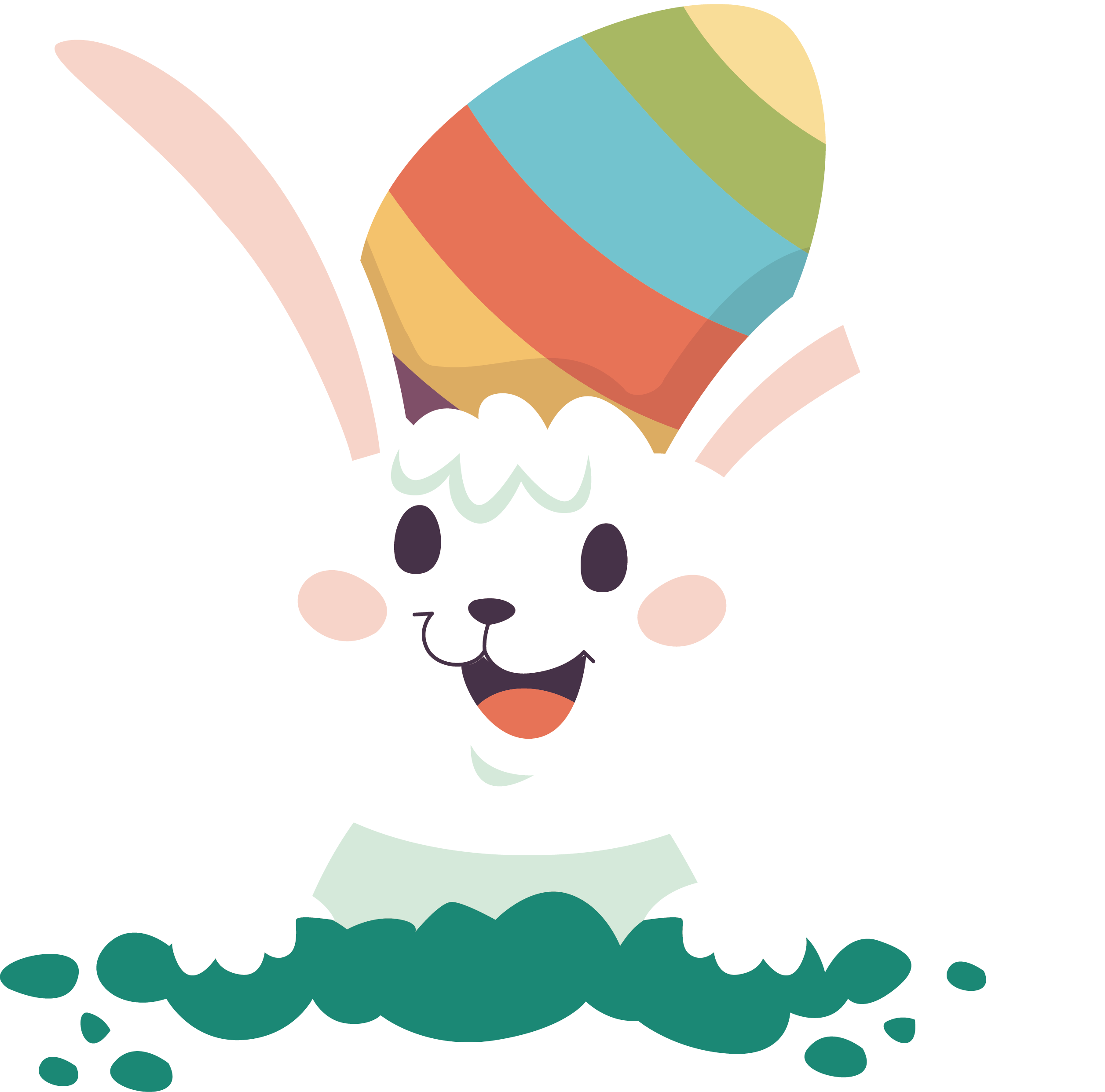 Rabbit Clipart Png Image - Nothing Is Cuter Than The Easter Bunny: Easter Gift Transparent Png (2257x2230), Png Download