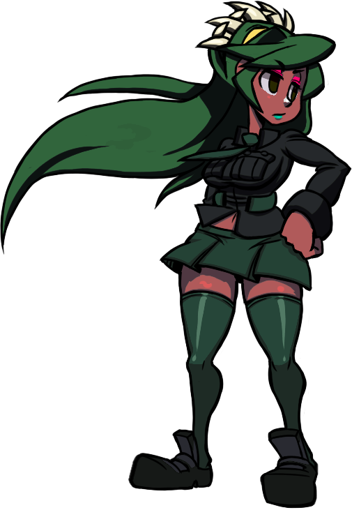 Fukua Idle - Skullgirls Fukua Png Clipart (505x731), Png Download