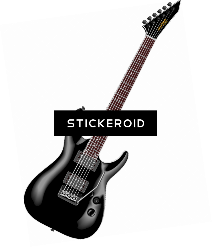 Cartoon Guitar Clip Art - Guitar Clip Art - Png Download (741x861), Png Download