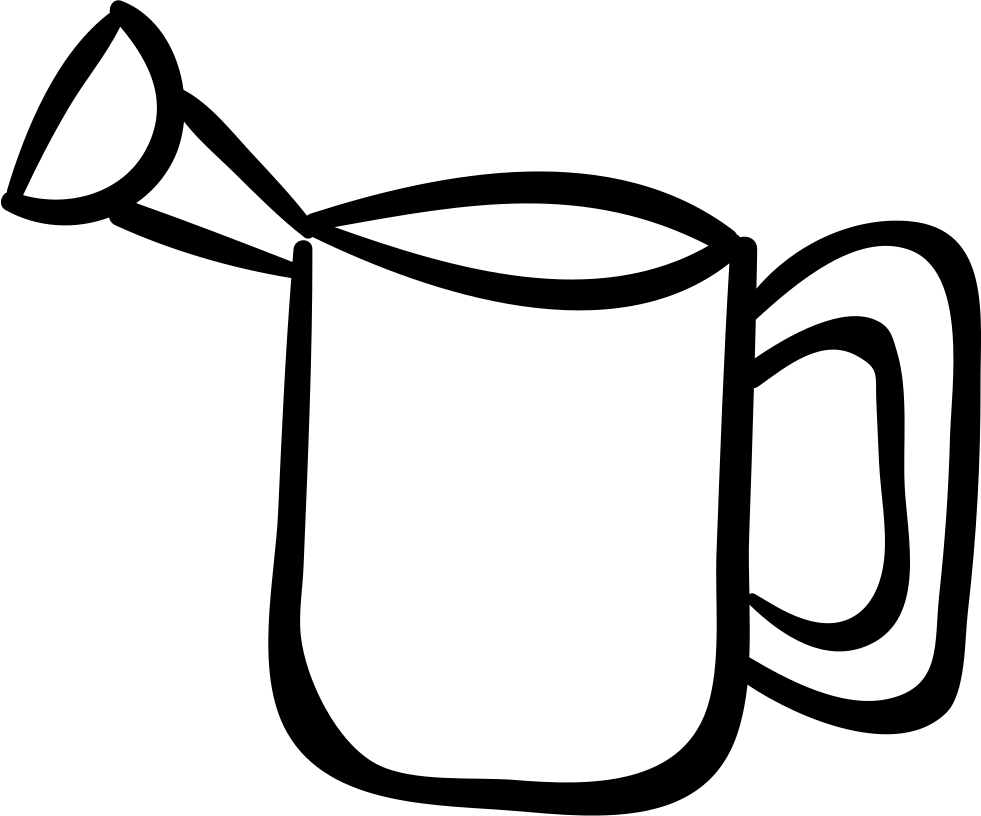 Png File - Watering Can Clipart (981x816), Png Download