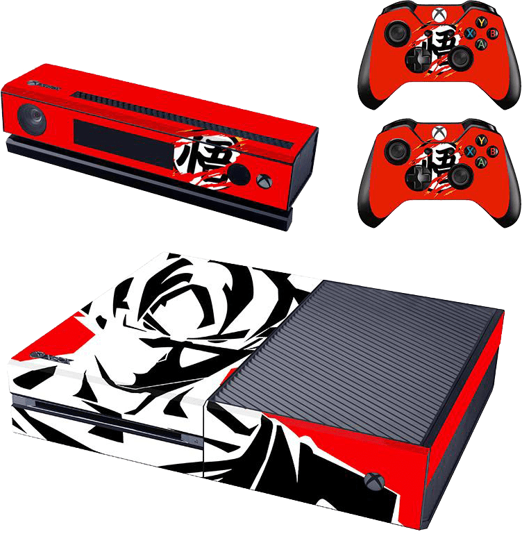 Xbox One Decal / Skin / Vinyl - Dragon Ball Z Xbox One Skin Clipart (752x769), Png Download