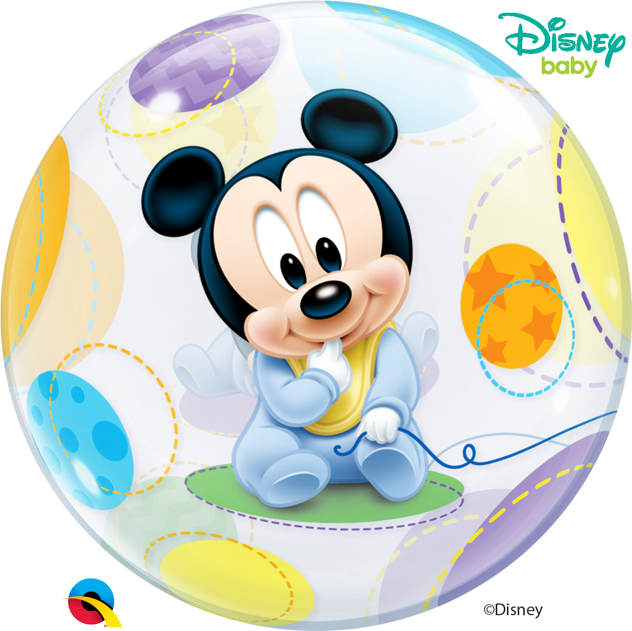 Mickey Mouse Balloon Baby Shower Clipart (1700x1246), Png Download