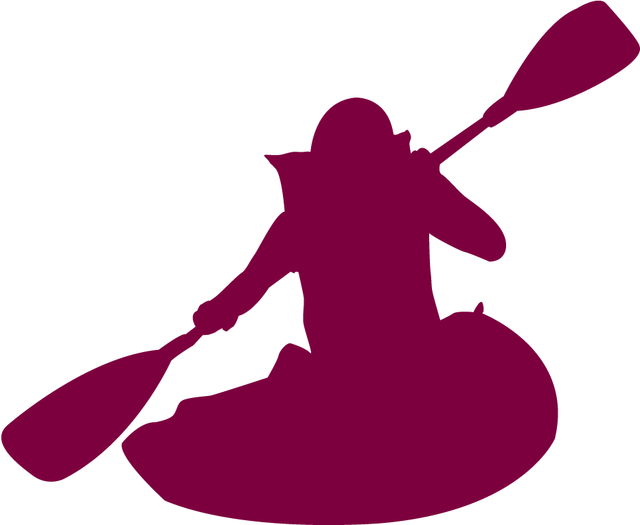 Ncs - White Kayaking Silhouette Clipart (1000x1000), Png Download