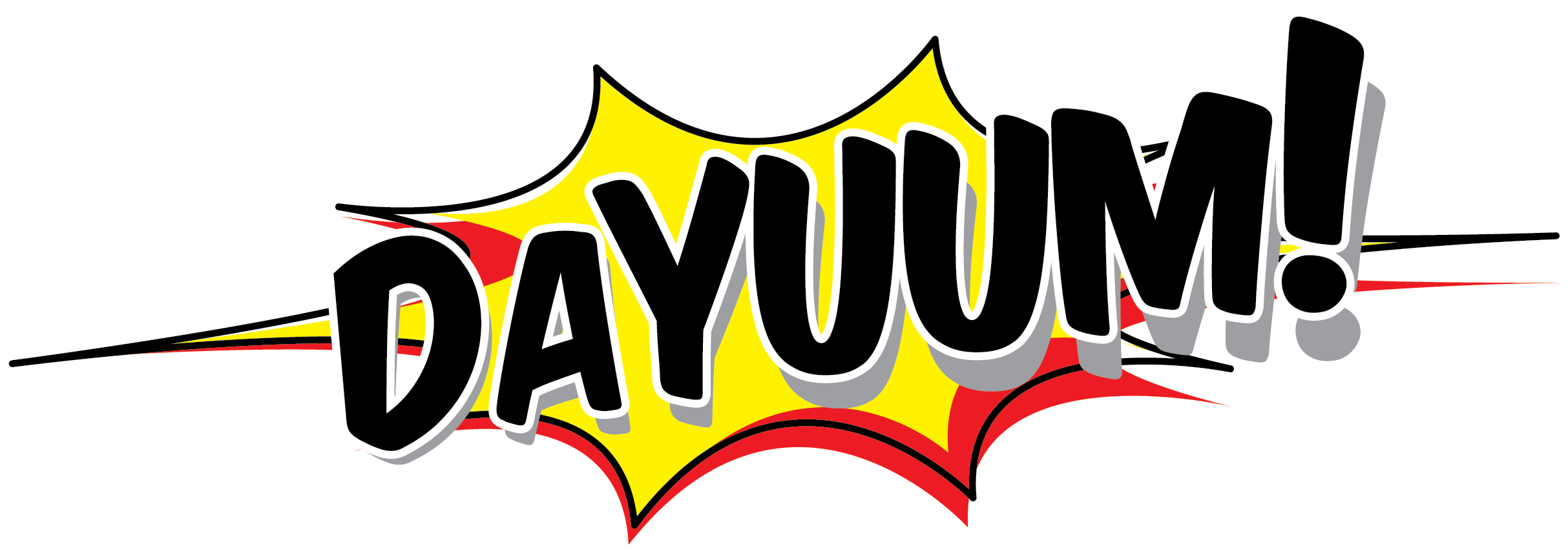 Dayuum Sticker Clipart (2625x948), Png Download