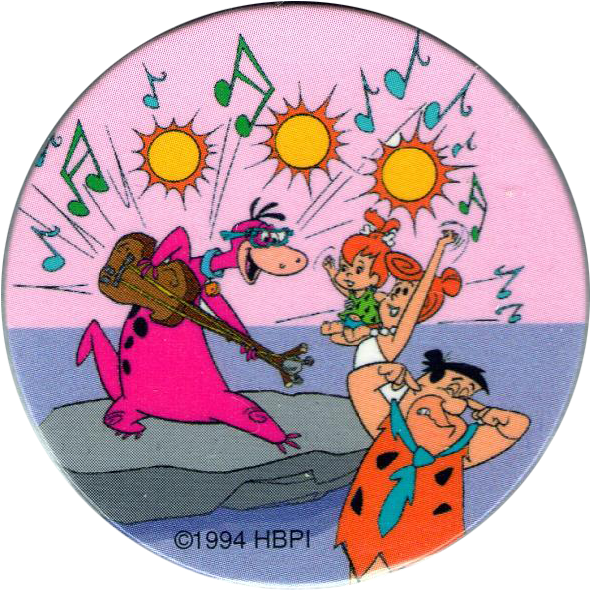 Hanna Barbera > Flintstones 34 Dino Playing Guitar - Hanna-barbera Clipart (600x600), Png Download