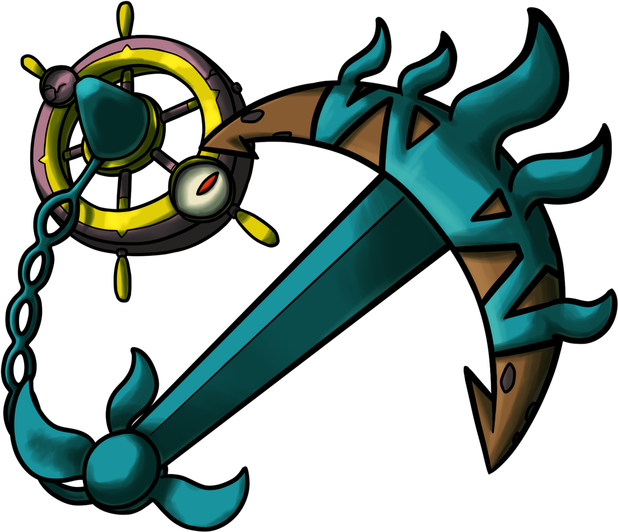 Did You Know That Dhelmise Can Detach Its Anchor With Clipart (1280x1280), Png Download